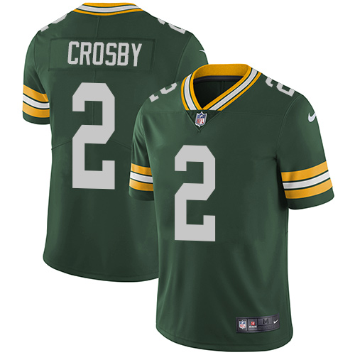 2019 men Green Bay Packers 2 Crosby green Nike Vapor Untouchable Limited NFL Jersey